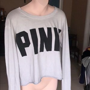 pink crop top